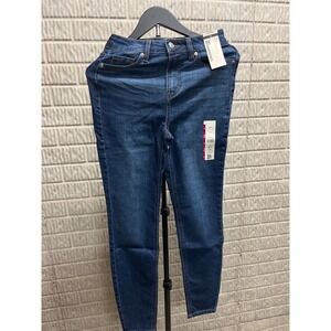 No Boundaries Womens High Rise Skinny Jeans Dark Wash Stretch Denim Size 00 NEW